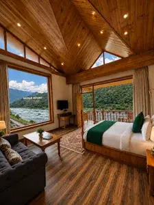 Premium Room with river view and mountain view | Balcony
