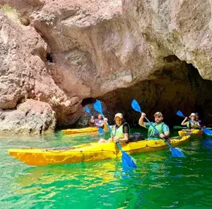 kayaking+cliff jumbing